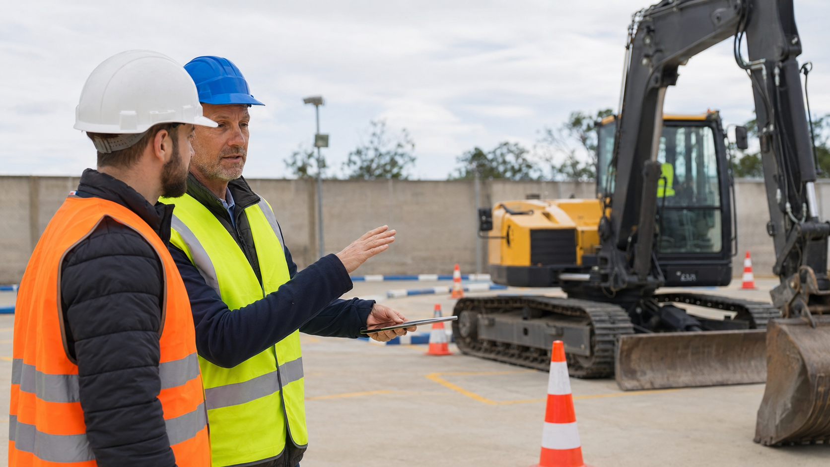 Formation pratique CACES avec un engin de chantier